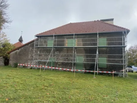 Pose crépis en façade Ouest