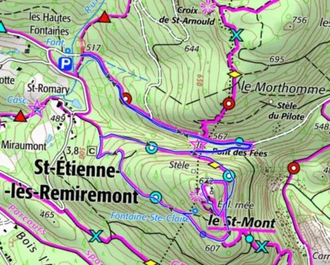 Randonnée facile Le St Mont 