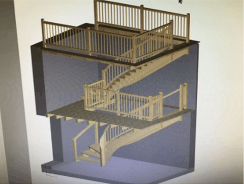 Projet création et réalisation escalier et garde-corps intérieur avec le lycée Malraux